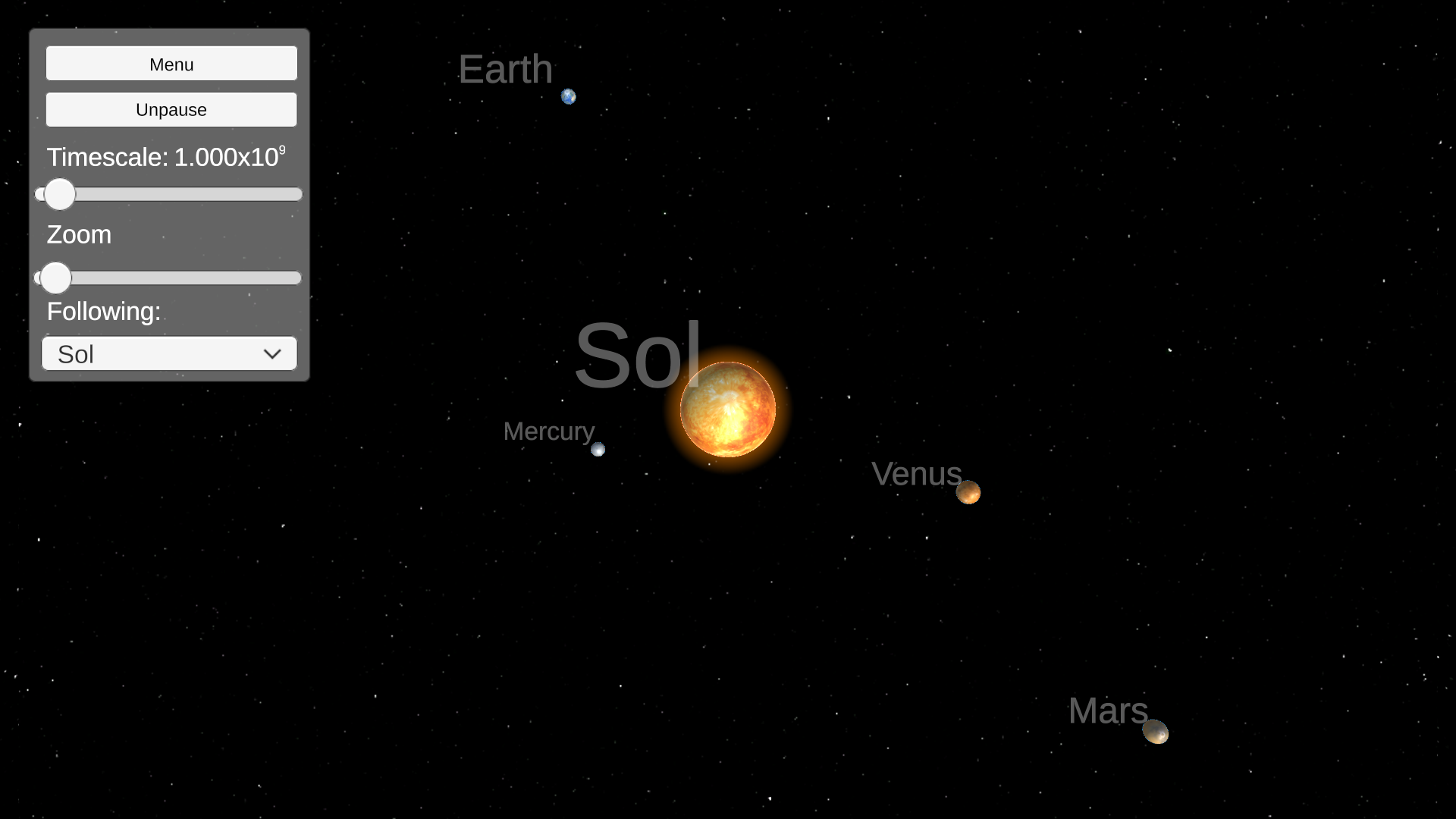 Solar System Simulation